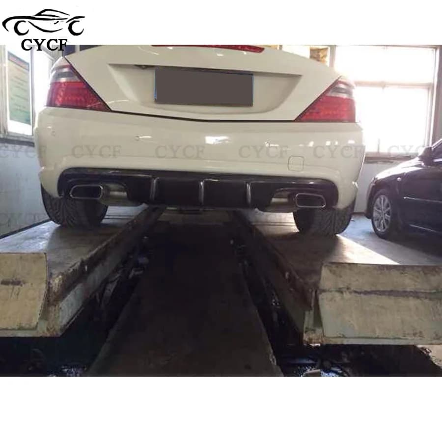 For Mercedes-Benz R-Class R172 carbon fiber rear bumper rear lip diffuser splitter mudguard guard plate car accessories