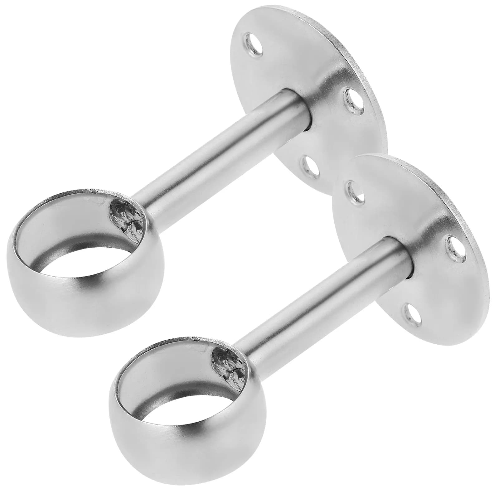 Supporto per Asta Doccia/Guardaroba in Acciaio Inossidabile Resistente (2 Pezzi) - Staffa per Asta da 25mm, Montaggio a Soffitto/Parete