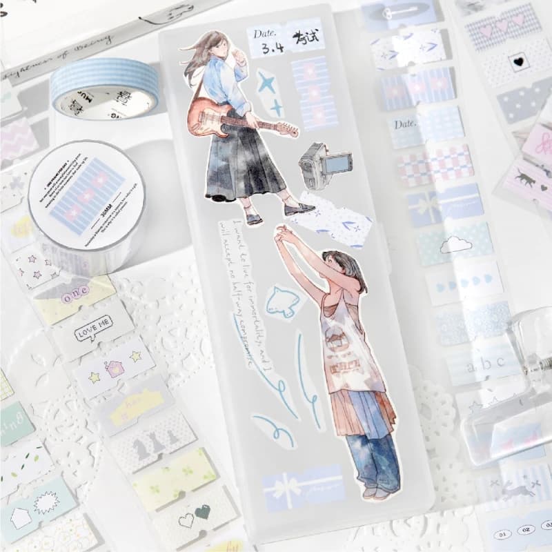 Nastro Adesivo Decorativo GO 3x200cm per Scrapbooking, Collage, Decorazione di Telefoni, Quaderni, Agende e Biglietti