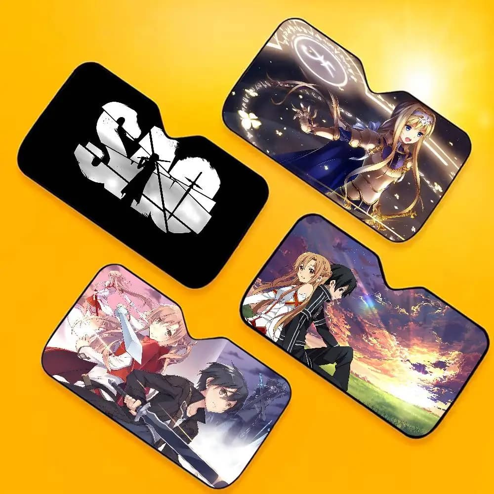 Parasole per Parabrezza Auto Anime Popolare S-Sword Art Online, Tendina Parasole Riflettente Anti-UV