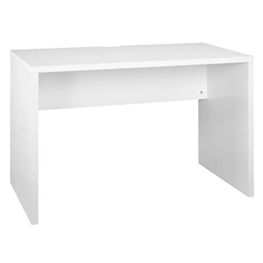 43.8 inches. W Home Office Desk for Laptop, Writing and Studio, Modern and Simple Style, White Finish, 44 L x 22 P
