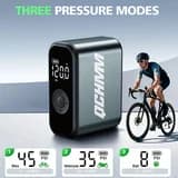 Compressore d'Aria Portatile QCHMM Senza Fili con Pressione Elevata 150PSI, Batteria al Litio e Valvola di Controllo del Flusso Regolabile