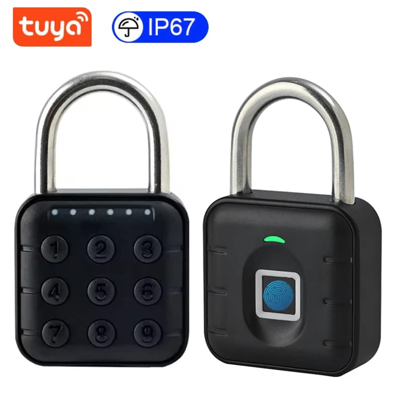 Tuya Smart Bluetooth Password Lucchetto per impronte digitali Custodia per bagagli elettronica di sicurezza senza chiave impermeabile Serratura antifurto