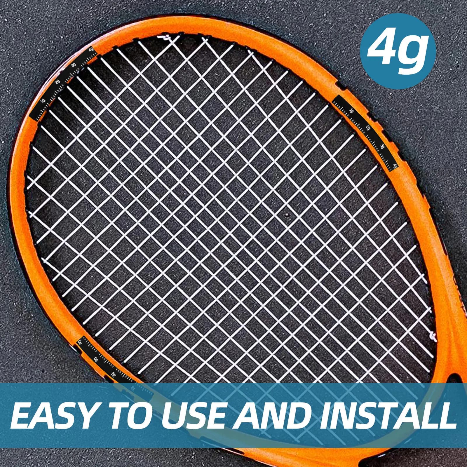 Striscia in Silicone per Racchetta da Tennis, Strumento per Migliorare l'Equilibrio e la Potenza, per Giocatori di Tutti i Livelli