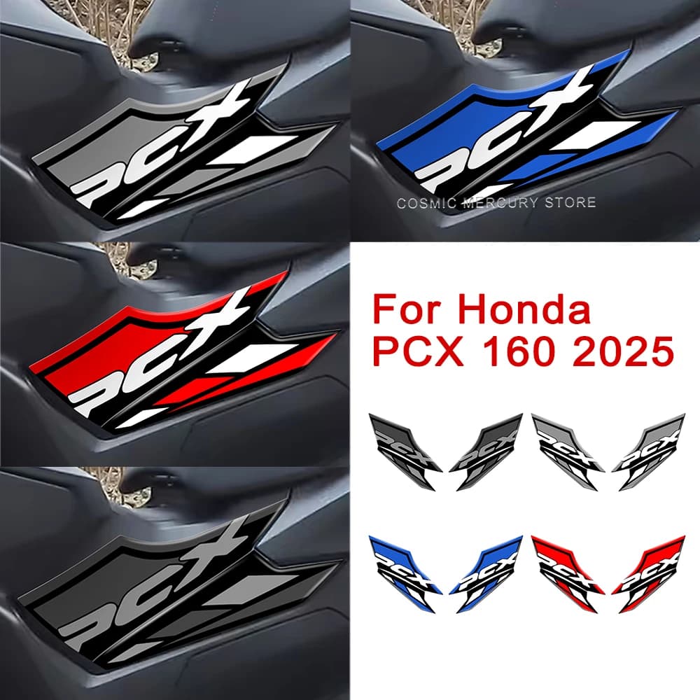 Motorcycle Tank Pad Sticker For Honda PCX 160 2025 Protective Stickers Kit 3D Gel Epoxy Resin Stickers
