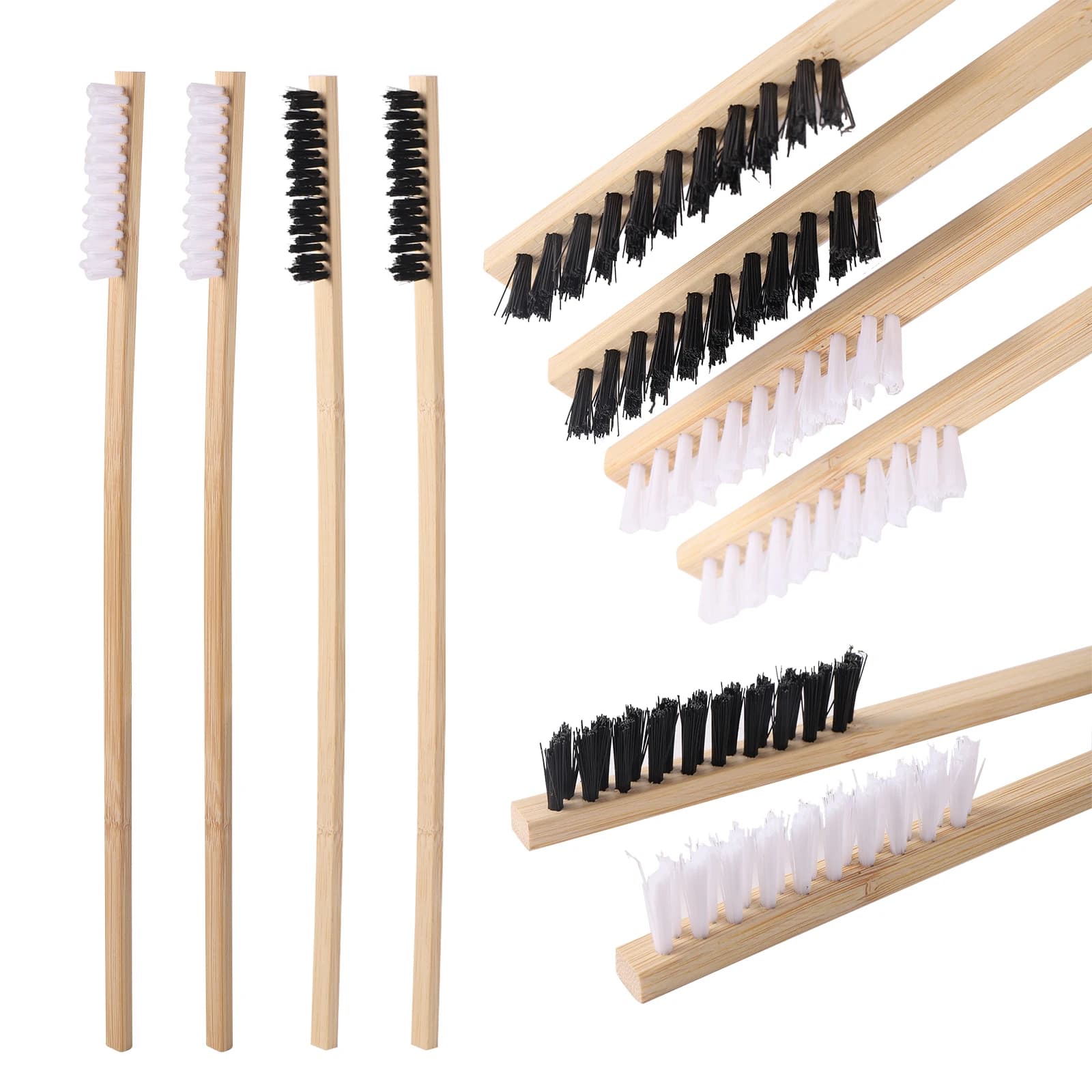 2 pezzi spazzola per la pulizia delle gabbie per uccelli manico lungo in legno forniture per la pulizia degli uccelli multifunzione durevoli adatti per spazzole per gabbie per pappagalli