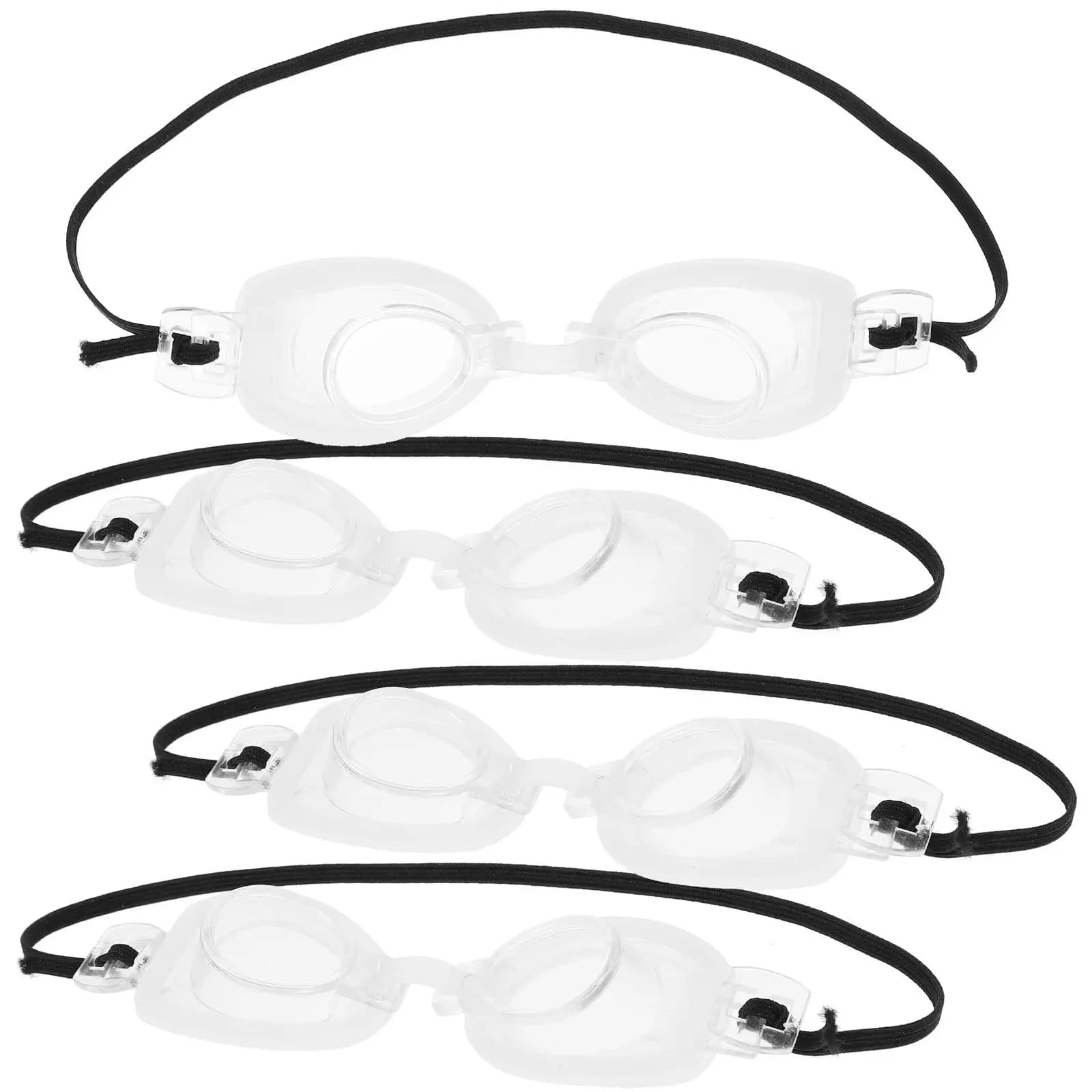 Occhiali da nuoto in plastica leggera da 4 pezzi per occhiali compatti, accessori per studio fotografico, eleganti
