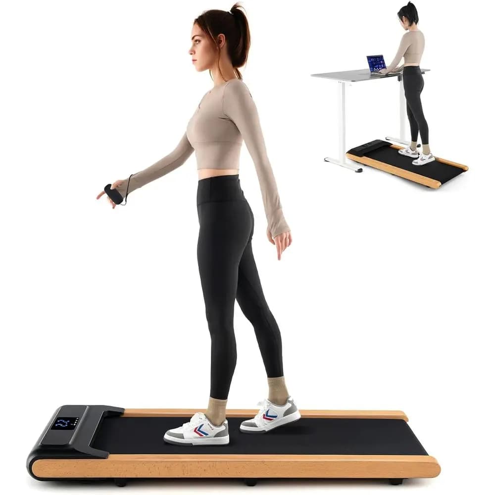 Tapis Roulant Portatile da Scrivania - Pedana per Camminare Sotto la Scrivania con Telecomando e Controllo App, Display LED, Facile Montaggio
