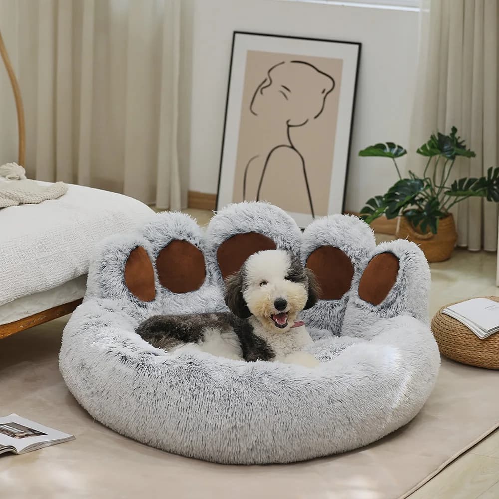 Soffice letto per cani Inverno caldo a forma di zampa grande Divano Cestini Animali domestici Cuccia Tappetino Cuccioli Gatti Pet Letti per dormire Morbido e soffice cuscino Letto per cani