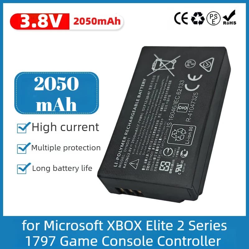 1-10 pezzi NUOVA Batteria DYND01 3.8V 2050mAh per Controller Microsoft XBOX Elite 2 Series 1797, Batteria di Ricambio per Console di Gioco