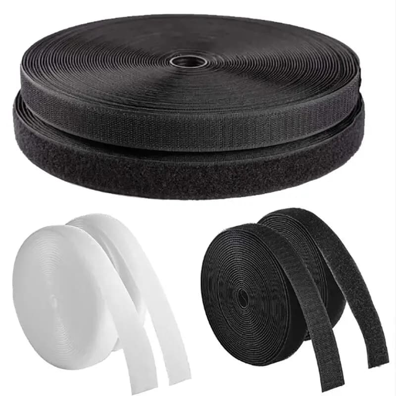 Nastro a strappo in nylon resistente da 25 m/paio, strisce adesive riutilizzabili, rotolo di chiusura a strappo, nastro adesivo per cucito, velcro da 20-50 mm