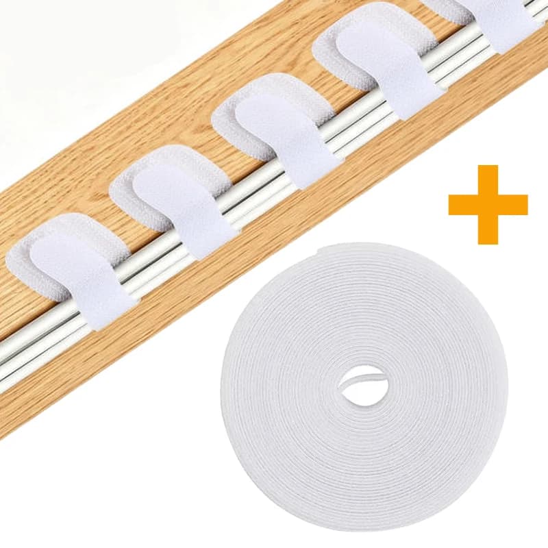 Home and Office Cable Organizer Ties, Multi-Purpose Adjustable Hook and Loop Cord Organizer for Wires, Data Cable Storage Gadget