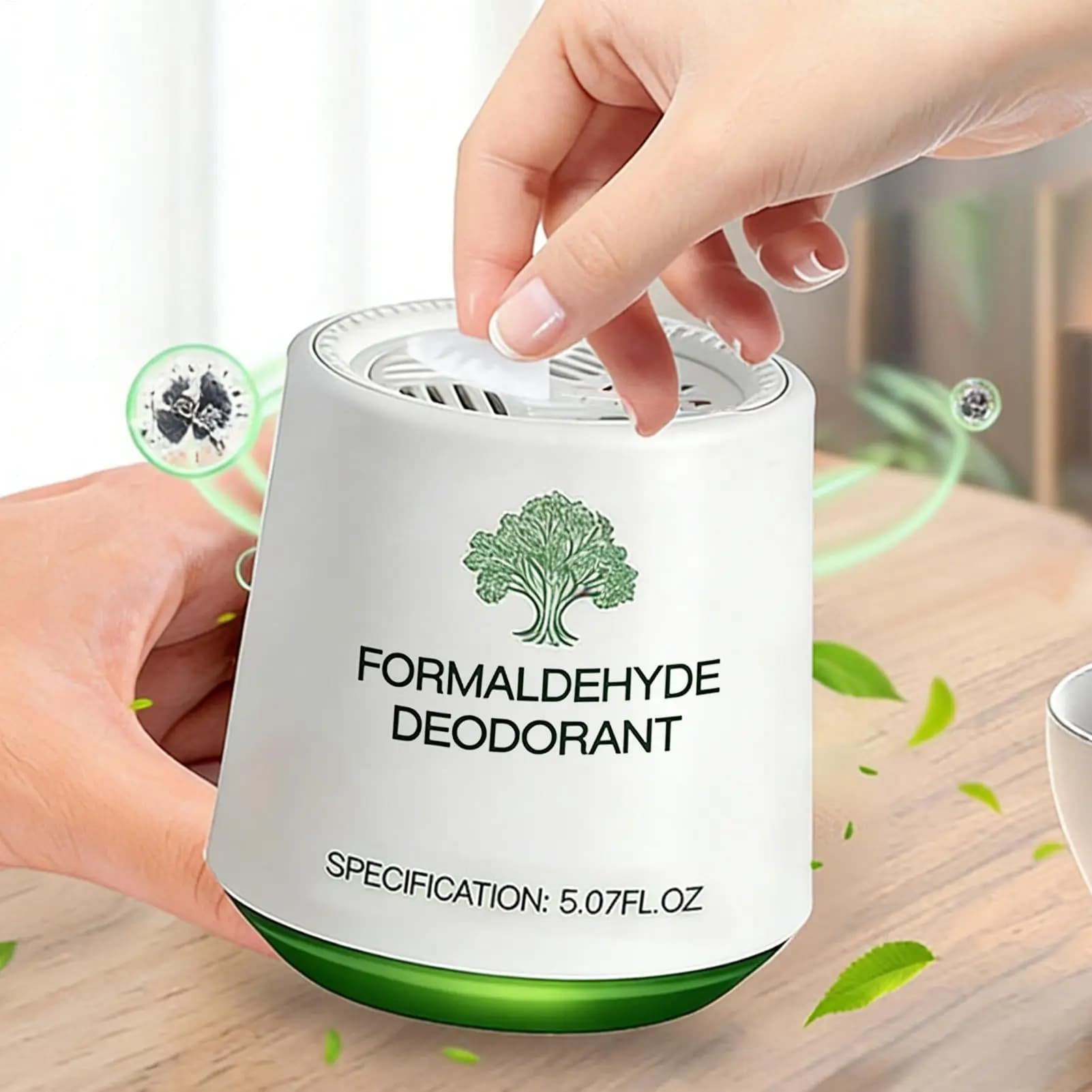 Purifying Gel for Air Against Formaldehyde, Natural Deodorant for Home, Car, Offices and Living