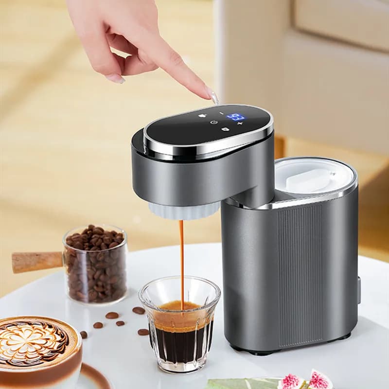 Mini macchina per caffè americano portatile 110 V/220 V | Necessario di viaggio per l'home office | Macchina da caffè salvaspazio per banchi da cucina
