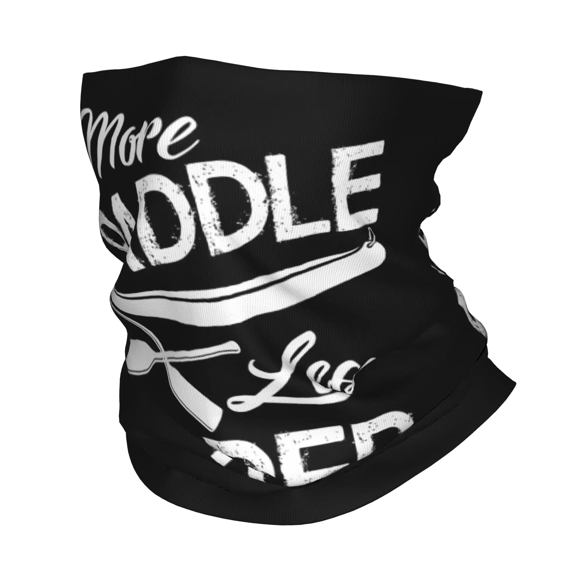 Bandana Multifunzione con Stampa 'Kayak More Paddle Less Bored', Sciarpa Magica per il Collo, Fascia per la Testa Unisex per Adulti