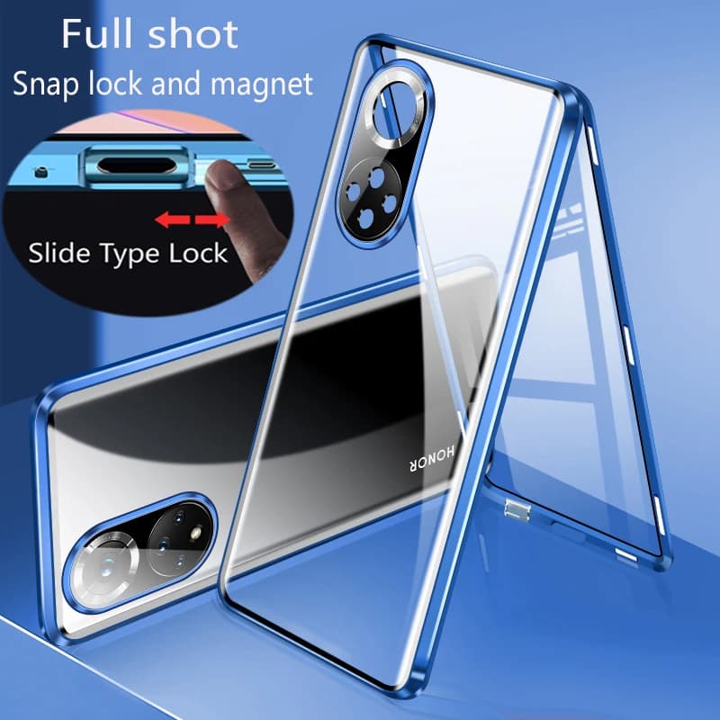 Full Body Magnetic Phone Case For Honor X9D X9C Smart X9B X9A X7D X7C Double Sided Glass Shockproof Protective Cover Cases