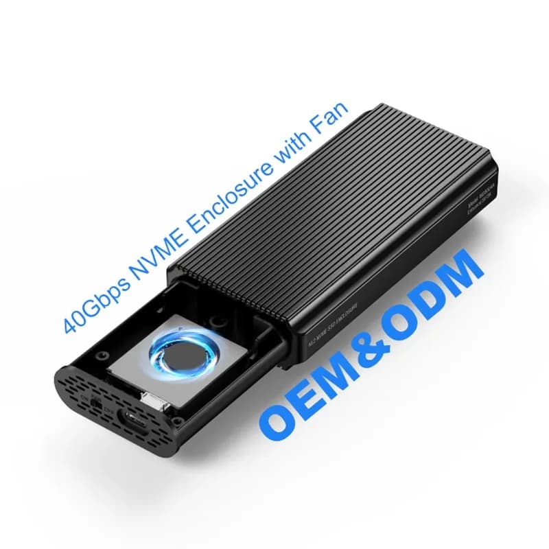 Custodia SSD M.2 NVME PCIe SSD Custodia esterna da 40 Gbps Custodia SSD da USB-C a PCIe/NVME M.2