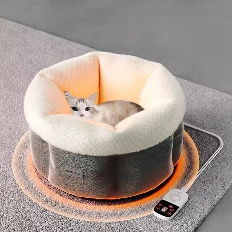 Riscaldamento elettrico Nido per gatti Cuccia invernale per gatti Coperta elettrica chiusa Riscaldamento caldo Casa per gatti Letto invernale caldo per cani Prodotti per animali domestici