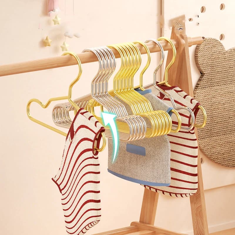 1/3 Pieces Pet Golden Hanger Dog Mini Dresses Small Cat Teddy Animal Shop Special Support for Clothes Display Storage Rack
