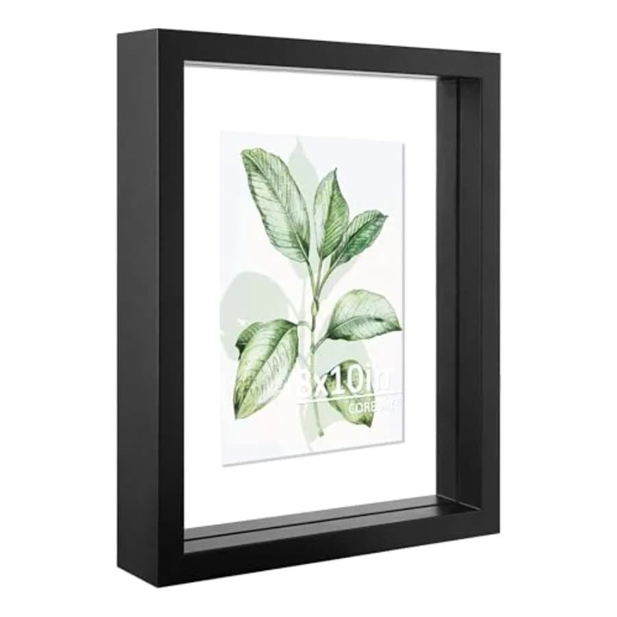 Cornice Flottante 8x10, Cornice Doppia in Plexiglass per Foto 5x7, 4x6, Esposizione a Parete o su Tavolo