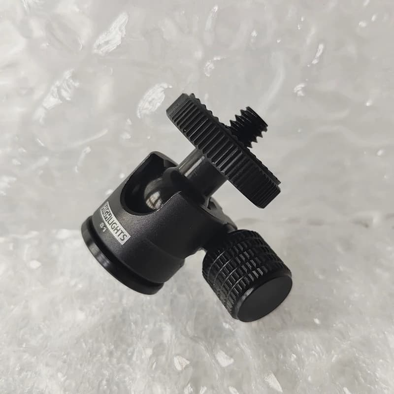gabbia telefonica mini 360 ° teste a sfera di rotazione piccole teste a sfera per treppiede da tavolo fotocamera sportiva mirrorless Adattatore per selfie stick PTZ