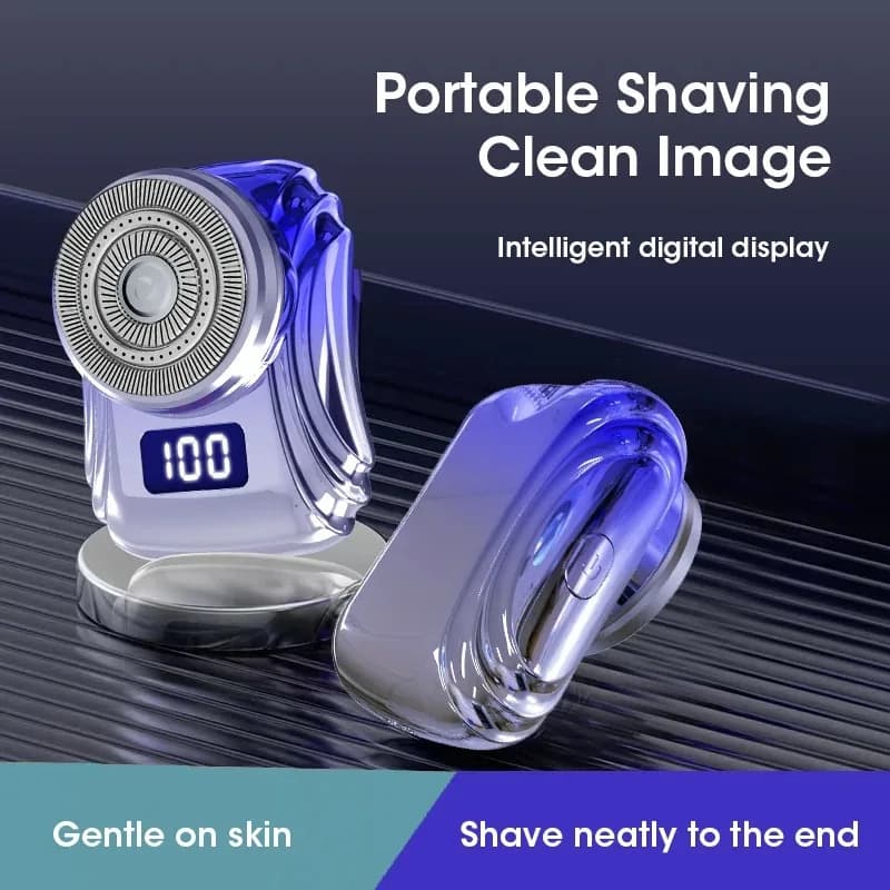Men's Electric Shaver Beard Trimmer USB Rechargeable Waterproof Portable Shaving Machine for Travel Home