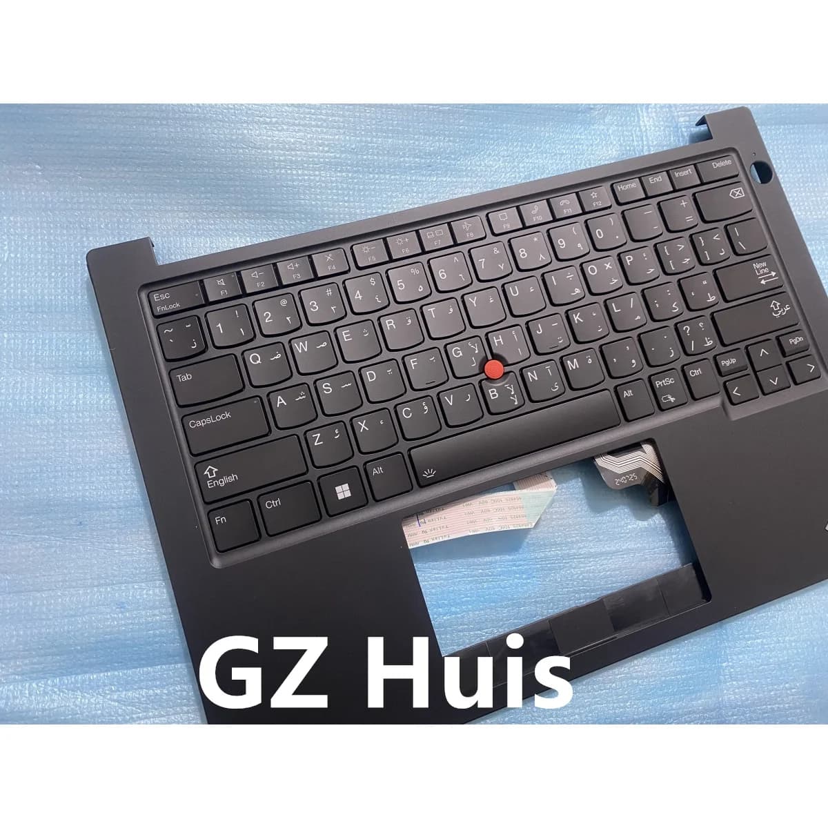 Nuovo originale per Lenovo ThinkPad E14 Gen 5 custodia con poggiapolsi per tastiera con retroilluminazione araba