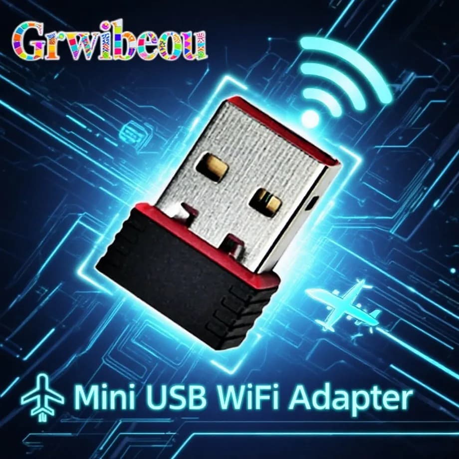 USB 150Mbps Adapter for Raspberry Pi, Dongle WiFi Wireless Network Adapter for Windows Laptop PC