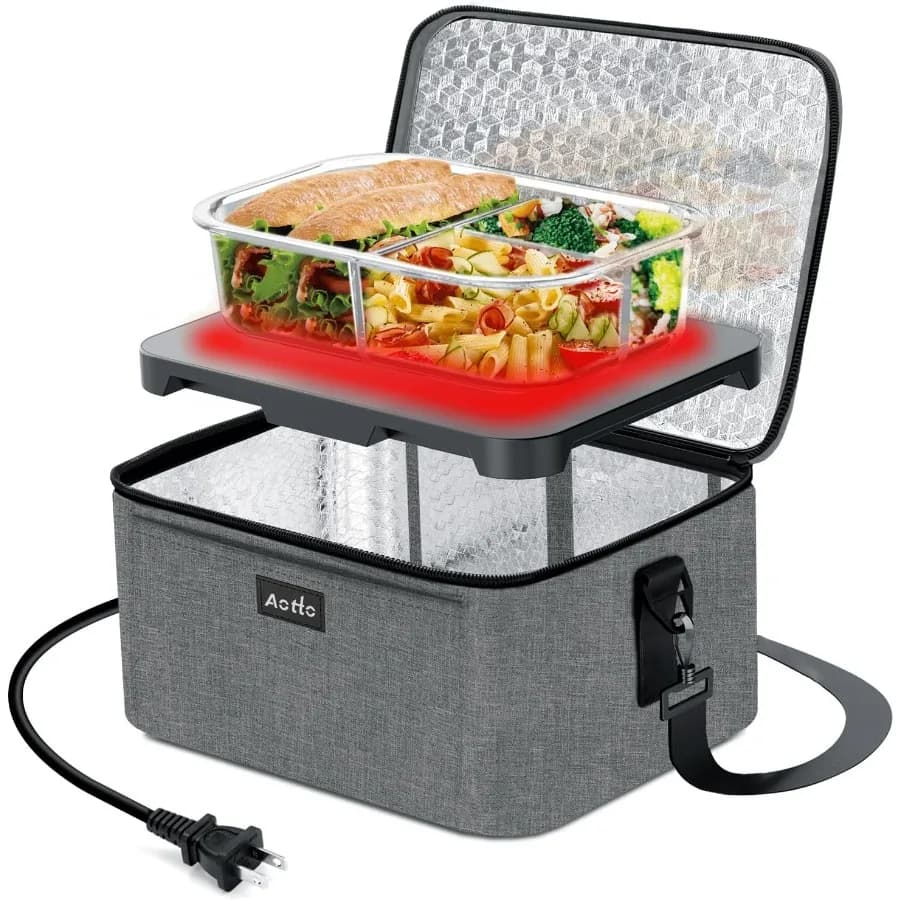 Forno portatile | Scaldavivande portatile 110 V | Mini portapranzo riscaldato elettrico portatile a microonde per cucinare e riscaldare gli alimenti in