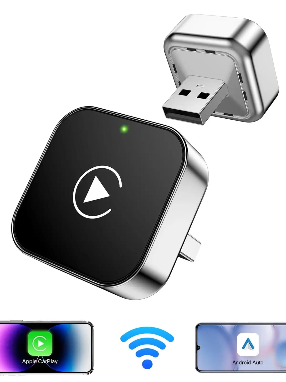 Dongle adattatore USB automatico mini wireless Android portatile per lettore multimediale per auto Connessione stabile per avvio rapido per autoradio