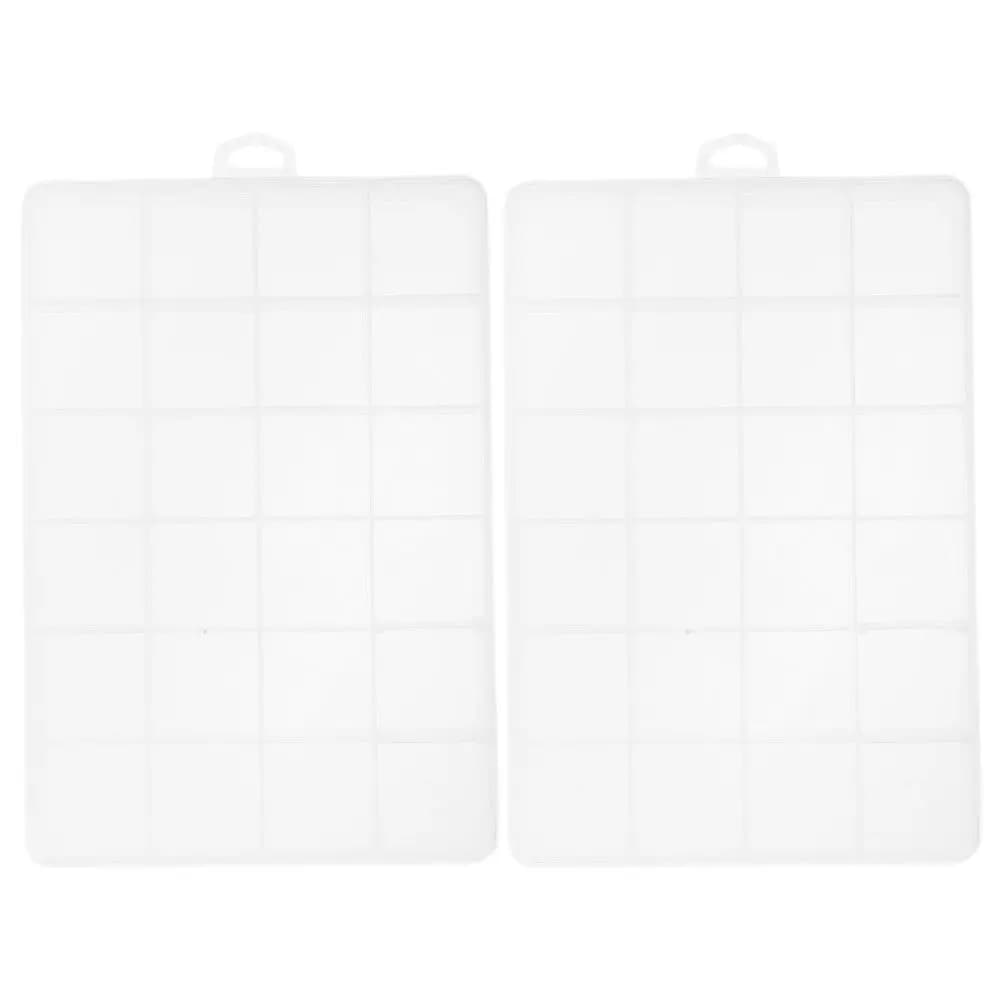 2 Pezzi Scatola Porta Attrezzi da Pesca Multicomparto, Organizer Portatile, Contenitore per Piccoli Oggetti, Gioielli e Perline