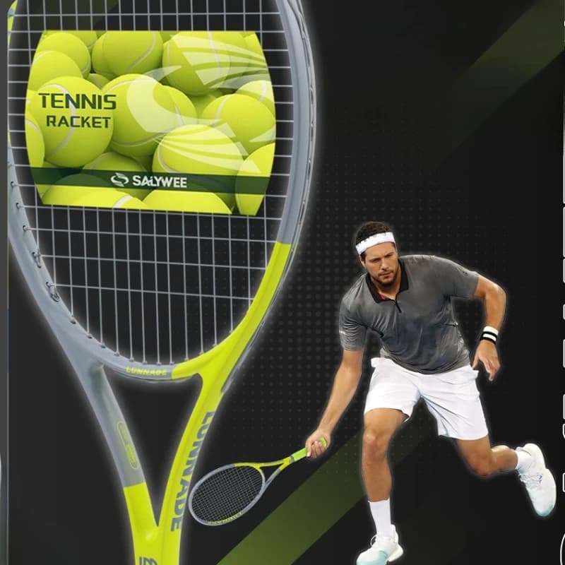 Racchette da Tennis Professionali per Principianti, Leggere e Resistenti, Attrezzatura Sportiva Portatile per Allenamento