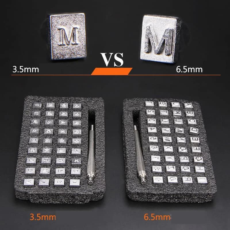 36pcs Steel Alphabet letter Number leather Stamp Punch Set Leather Craft