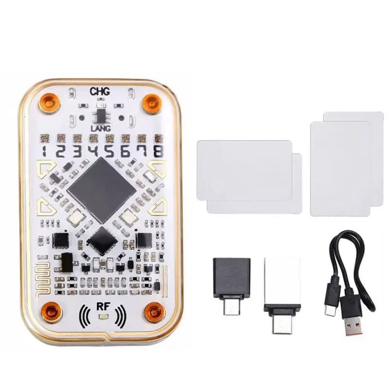 【DISPONIBILE】Lettore di Chip RFID Chameleon Ultra + 2XUID/CUID Card Emulator per Smart Card 125K 13.56Mhz, Strumento di Decodifica per Carte IC ID NFC