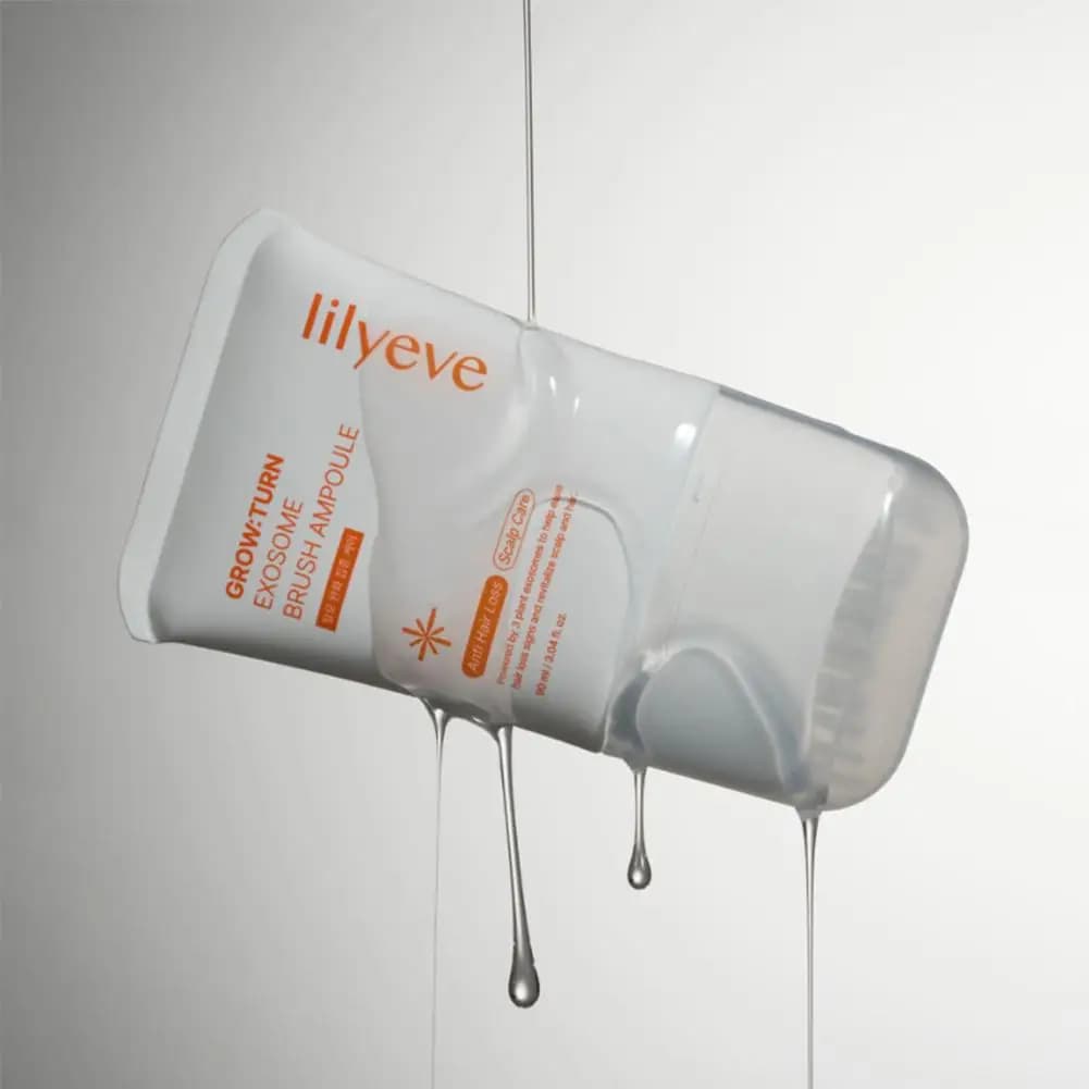Korean Original Lilyeve Scalp Repair Biotin Ampoule Grow&Turn Anti-Hair Fall Growth Ampoule With Exosome Comb For All Scalp