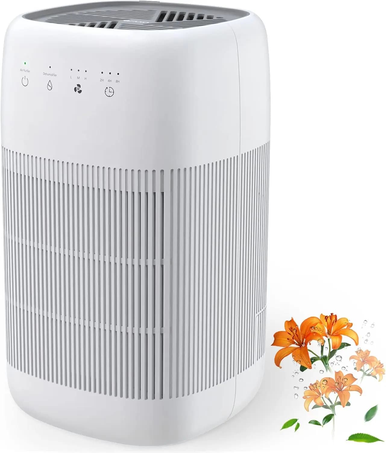 Purificatore d'aria e deumidificatore 2 in 1, filtro efficiente per odori di animali domestici, polvere, fumo - Ideale per la casa, la camera da letto, il bagno