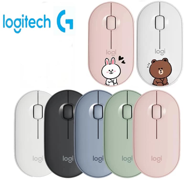 Logitech POP/Pebble M350 Wireless Bluetooth Mouse Office Silent Mouse Female Mouse Portable Mouse Laptop Tablet Pebble Shape