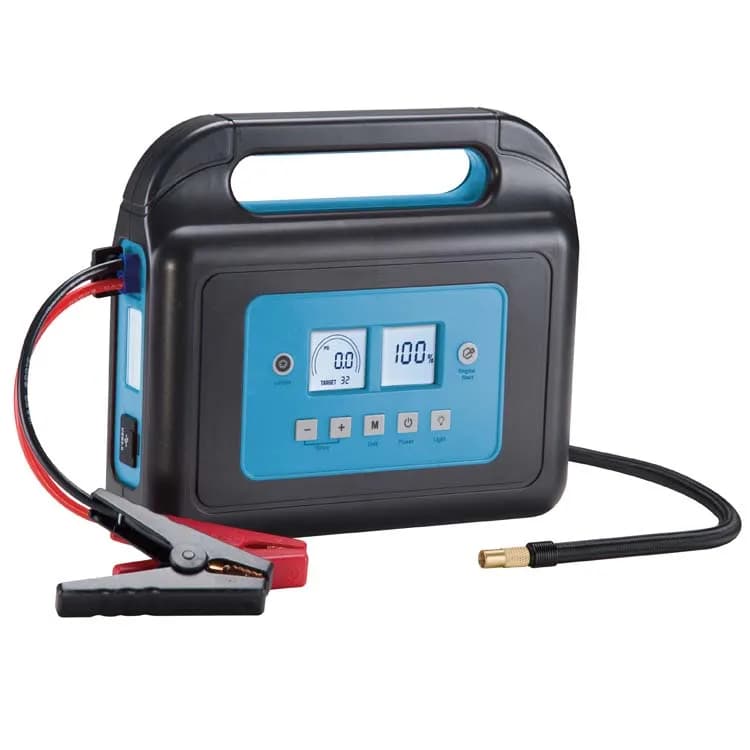Pompa d'Aria per Pneumatici da Camion 120Psi, Avviatore d'Emergenza per Auto 400A, Power Bank 10000mAh, Caricabatterie Portatile, Avviatore d'Emergenza al Litio