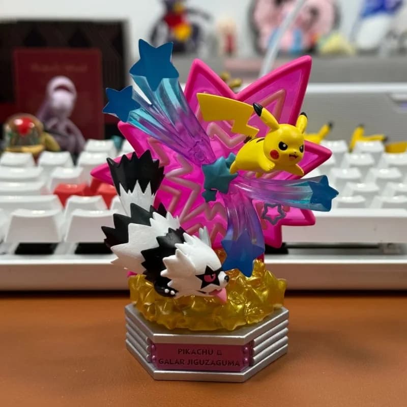 Re-Ment Pokemon Neon Party Pokemon Rement Box Egg Table Ornament Blind Box Giocattolo regalo di compleanno di Natale