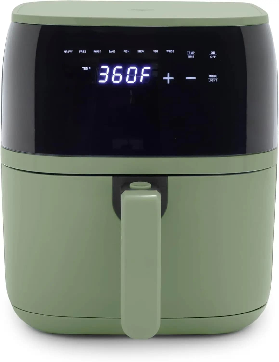 Compact, 5.3 QT, PFAS-Free Ceramic Anti-Agent Drawer, One-Touch 8 Function Digital Display