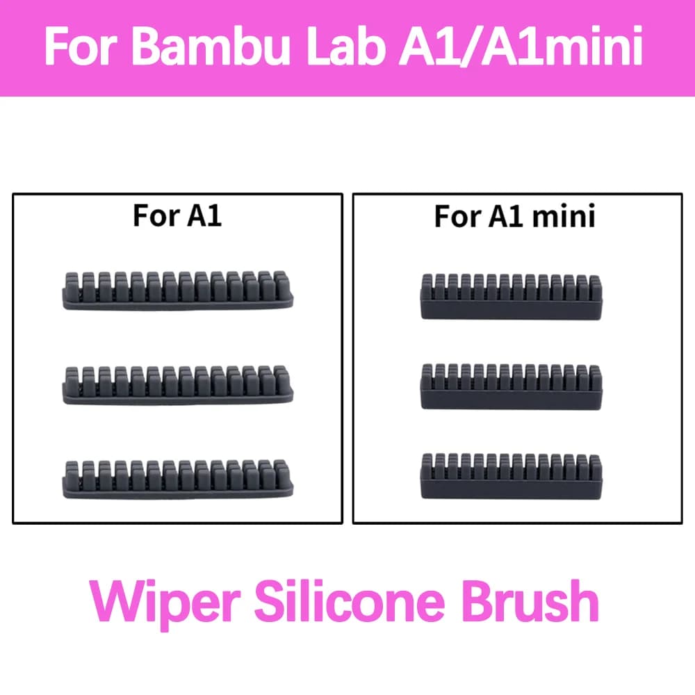 Wiper Silicone Brush for Bambu Lab A1/A1mini Nozzle Brush Hotbed Mounted Scrubbers Cleaning Tool for Bambulab 3D Printer Parts