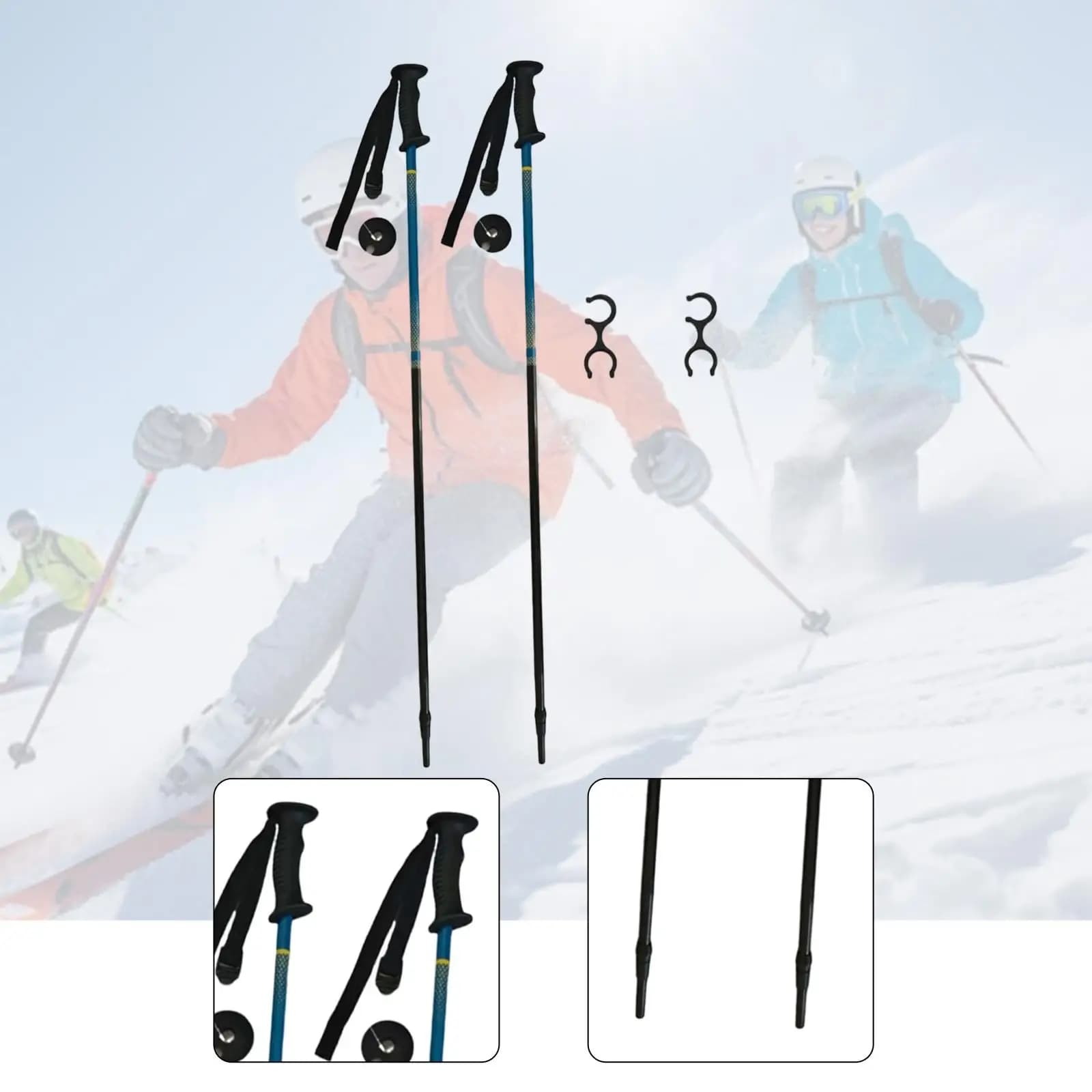 Trekking Sticks Children's Portals with Adjustable Anti-slip Grips, Children's Mountain Equipment