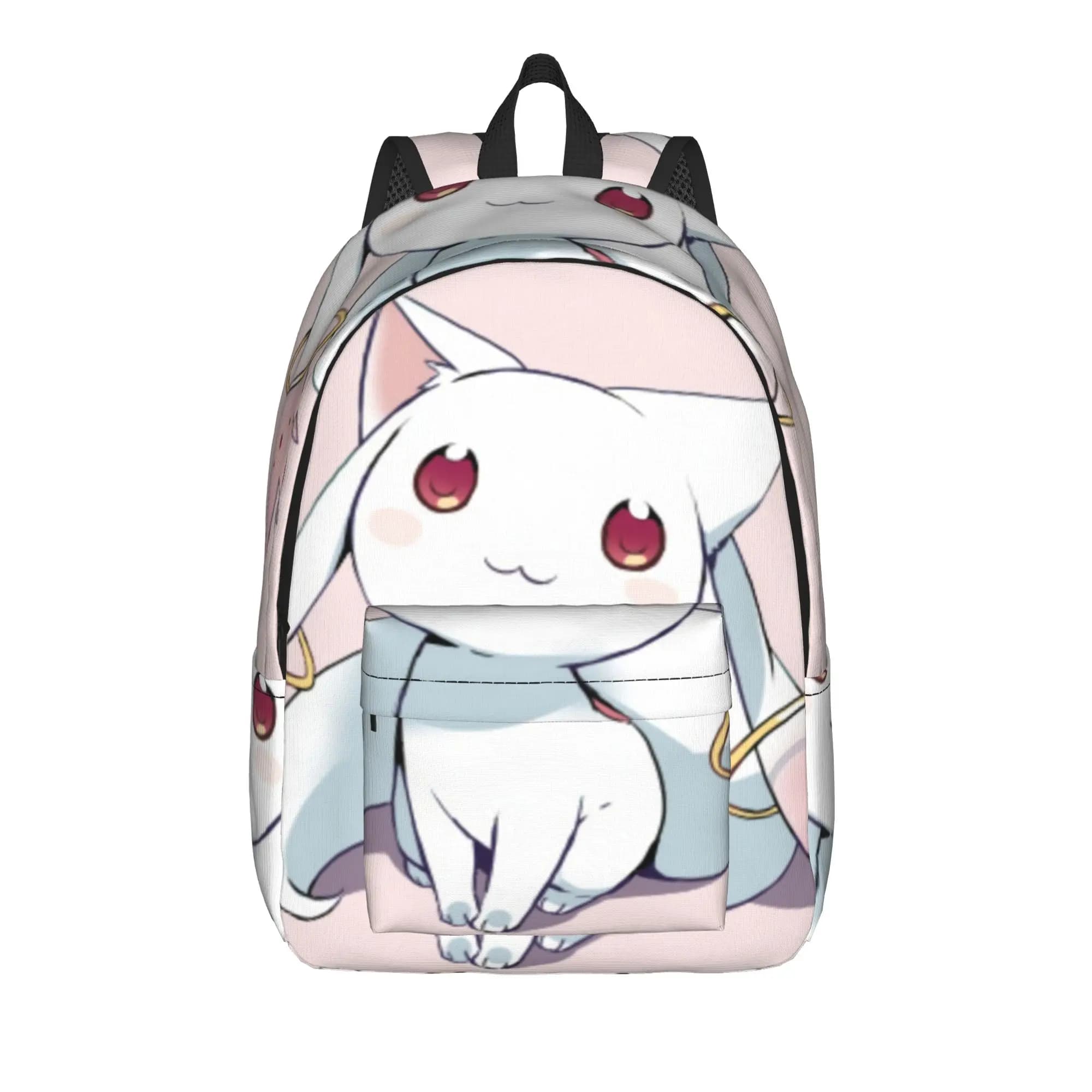 Zaino Kyubey Puella Magi Madoka Magica per uomo e donna, borsa a tracolla per laptop, regalo per la scuola superiore e il lavoro