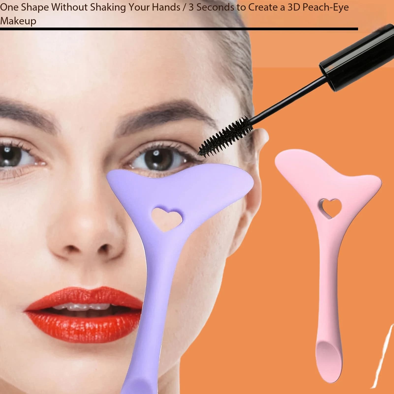 Raccomandazione bestseller! Adesivo in silicone a forma di cuore per ombretto, per prevenire i tremori delle mani, perfetto per il trucco