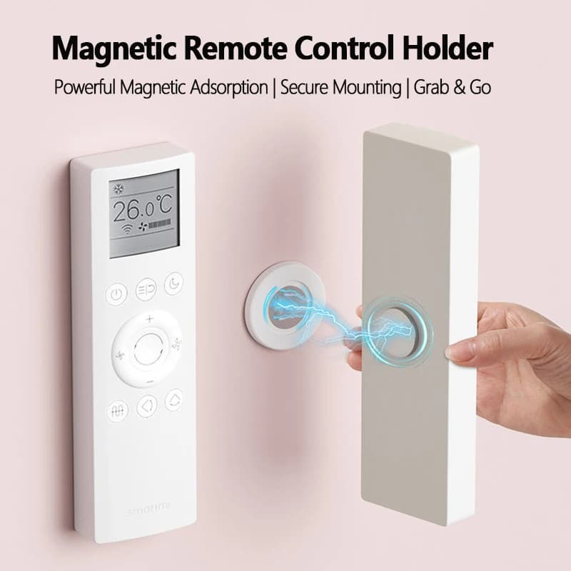 Supporto Magnetico per Telecomando Senza Foratura, Adesivo da Parete, Organizzatore Magnetico per Telecomandi TV, AC, DVD, per Casa e Ufficio