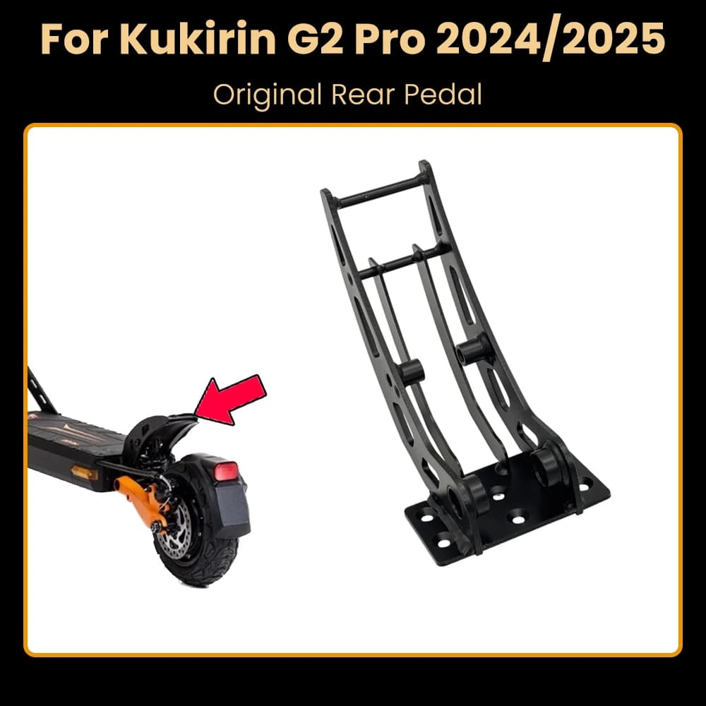Pedale di coda posteriore originale per Kukirin G2 pro 2024 Versione Scooter elettrico Poggiapiedi Pedale Kickscooter Parti