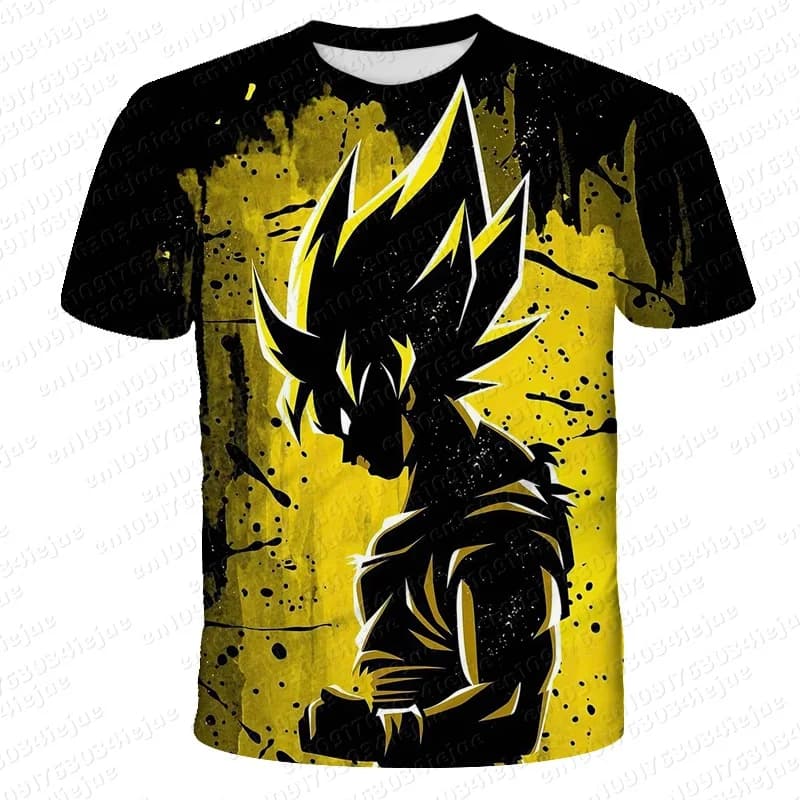 T-shirt Sportiva 3D Dragon Ball 2026 Asciugatura Rapida Traspirante Maglia Anime Adulti S-6XL Bambini 90-160cm Goku Vegeta Trunks B