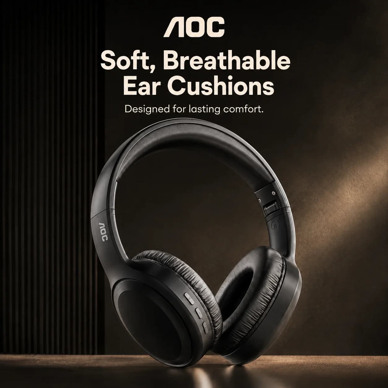 Auricolari Wireless AOC Bluetooth 5.4 Pieghevoli, Cuffie Sportive a Bassa Latenza per Gaming, Modello 2026 TH30 250mAh