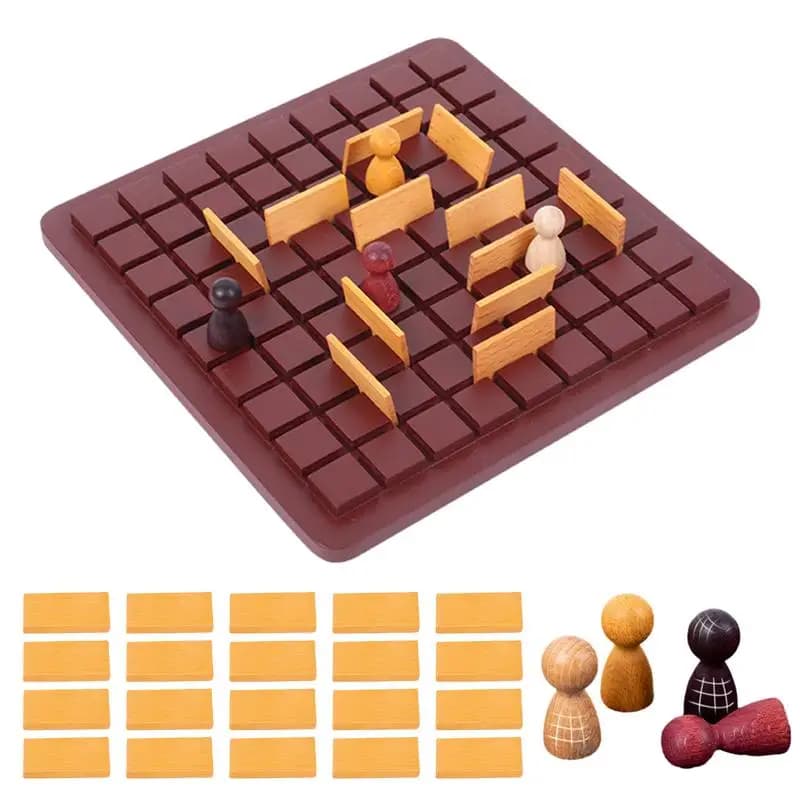 Set di scacchi in legno gioco di intercettazione familiare scacchiera da viaggio Set di scacchi portatili con scacchiera Set di scacchi in legno in legno