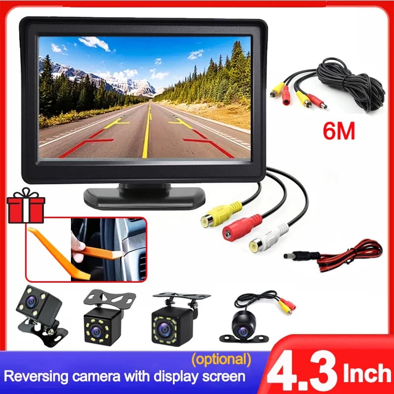 4.3 Inch Monitor Screen Reverse Camera For Car Parking System Camera For Vehicle DashCam Backup Camera